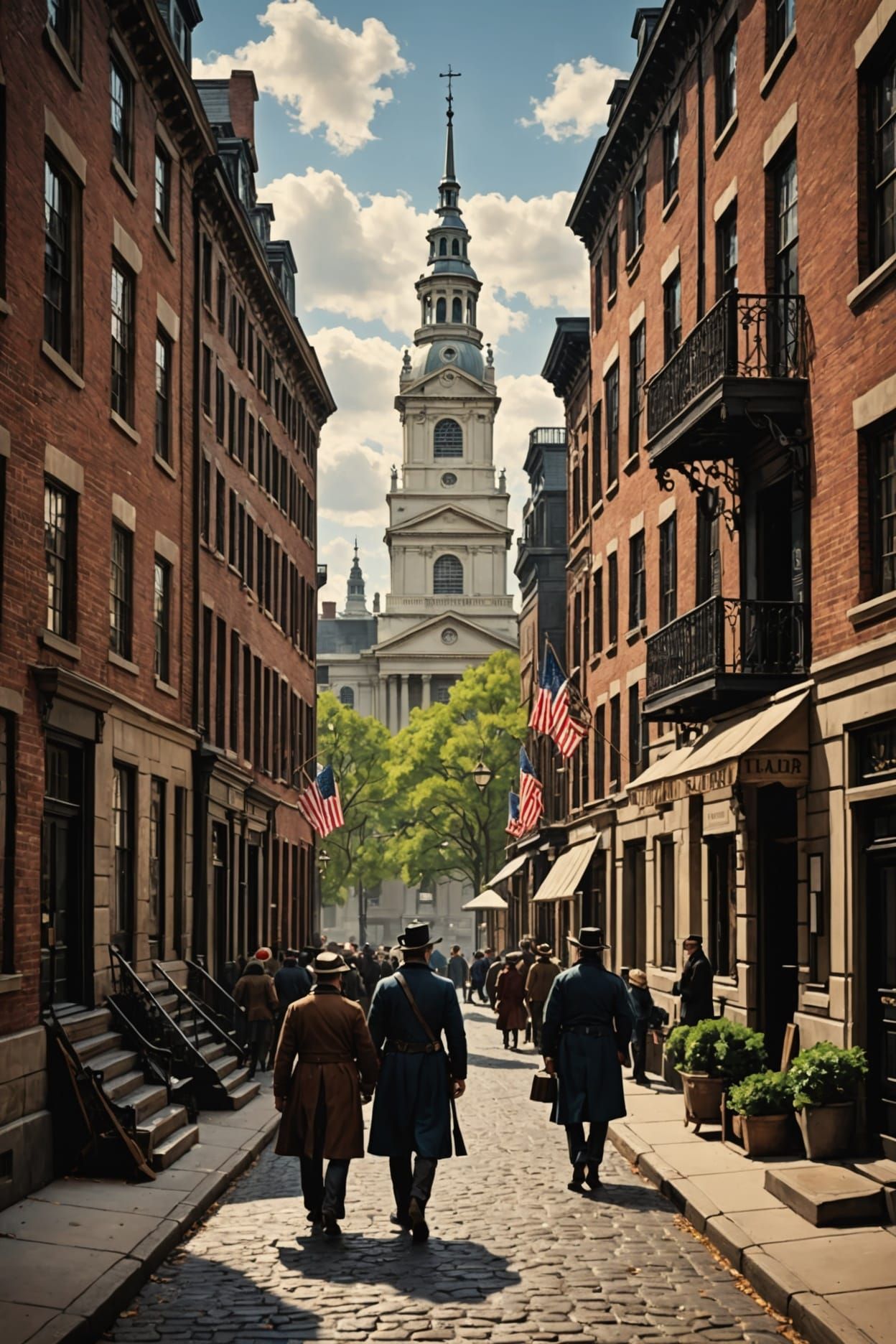 Colonial Philadelphia as Impressionist Cityscape