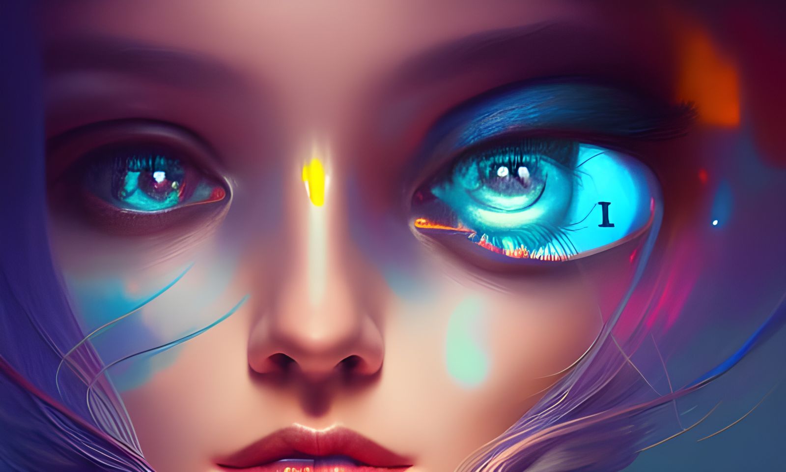 Cosmic Mirrors: Elegant Concept Art in HDR