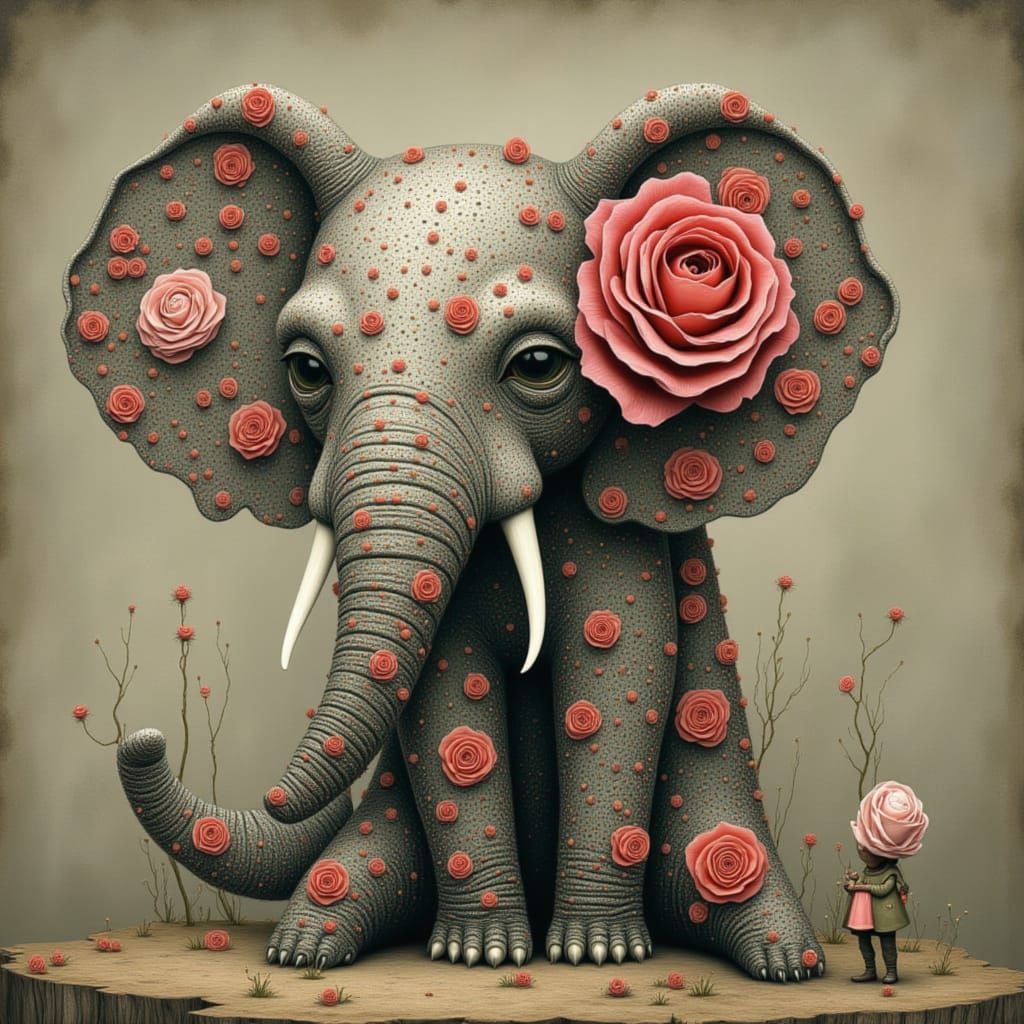 Rose elephant