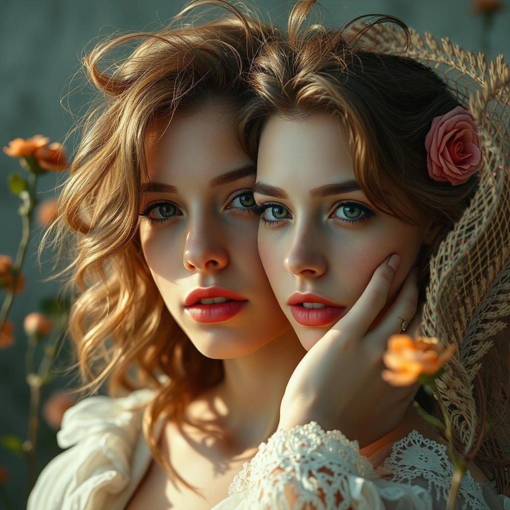 Photorealistic Hyperfeminine Portrait of Willing Victim