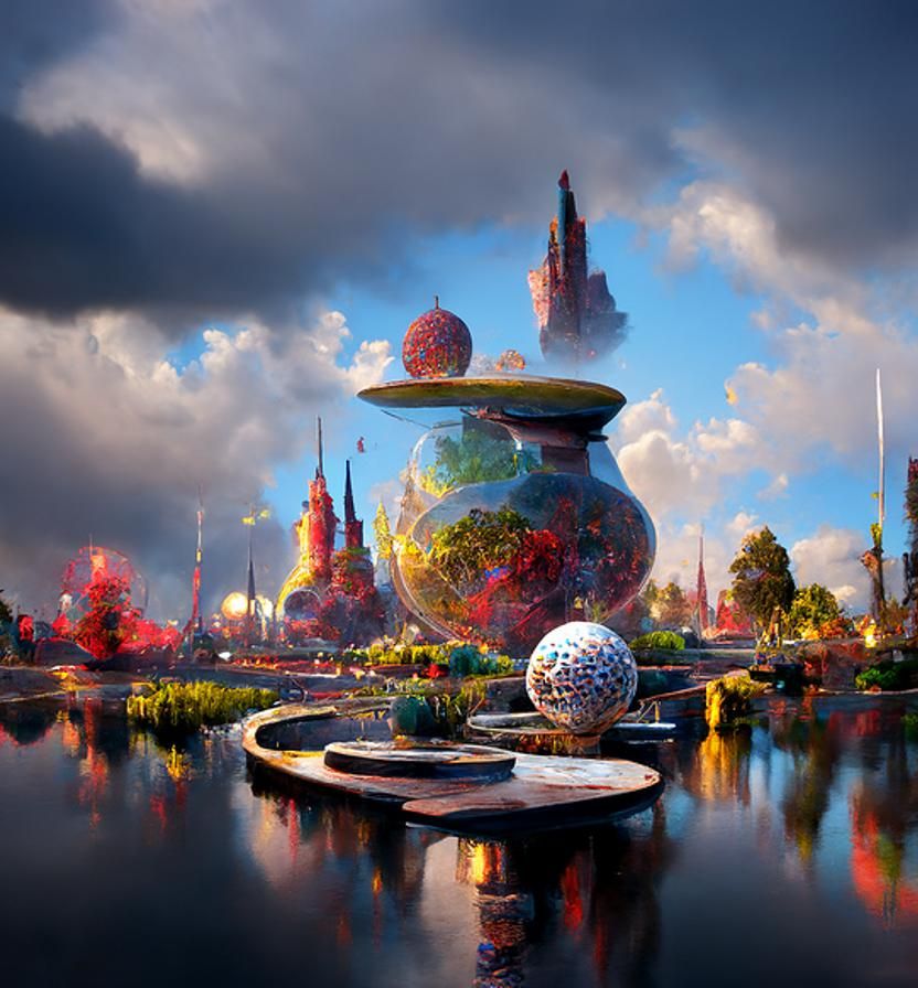 Transcendental Epcot: A Digital Masterpiece