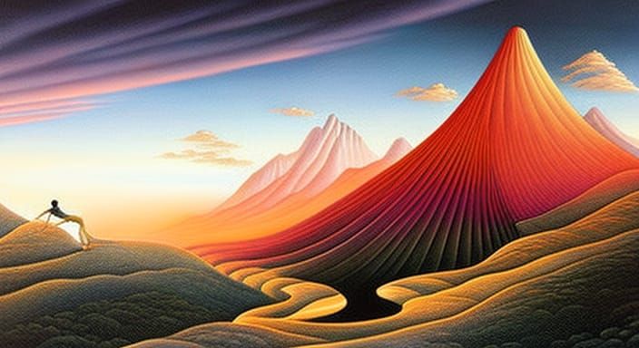 Wizard Woman in Mountain Network: Harper's Bazaar Art