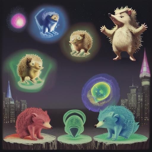 Hedgehog's Holographic Real Estate Dream in Blake and Chagal...