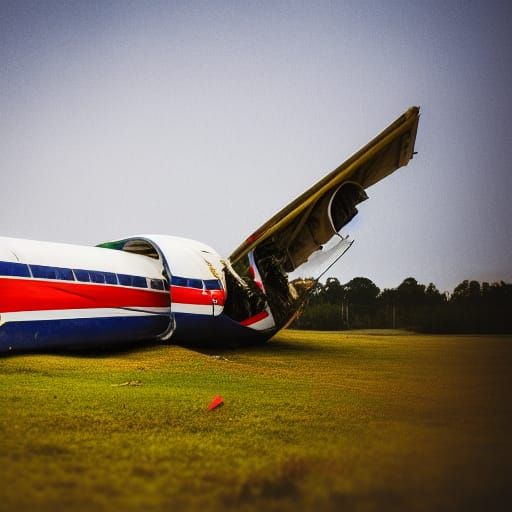 Dramatic Plane Crash Captured with Professional Photography