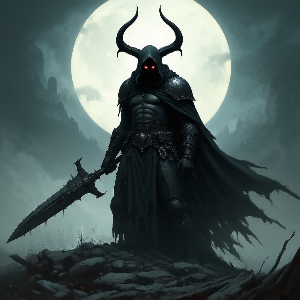 Grimdark Art with Intense Atmosphere