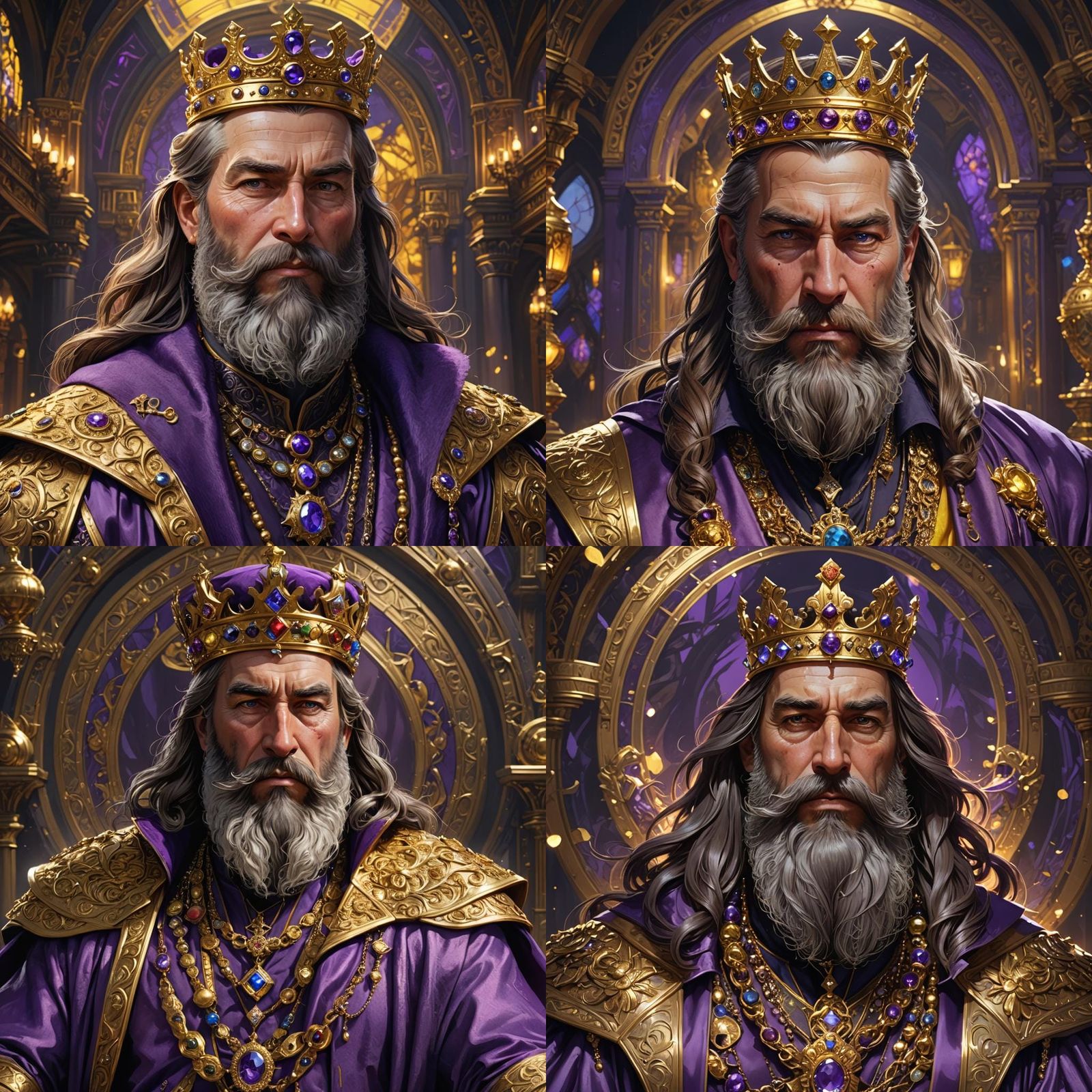 Hyperdetailed Duke with Crown: Dark Fantasy Concept Art