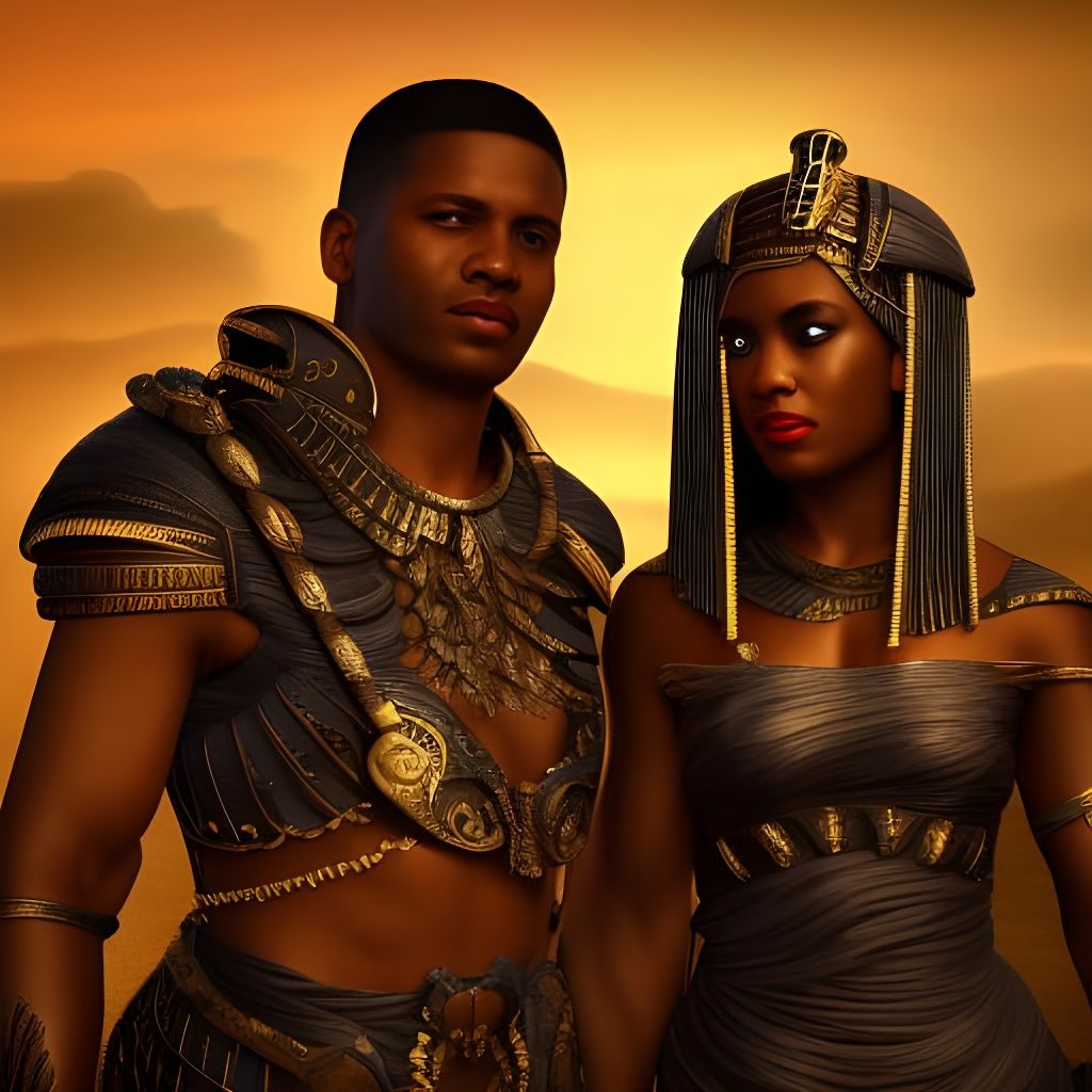 Cleopatra and Caesar: A Fantastical Matte Painting