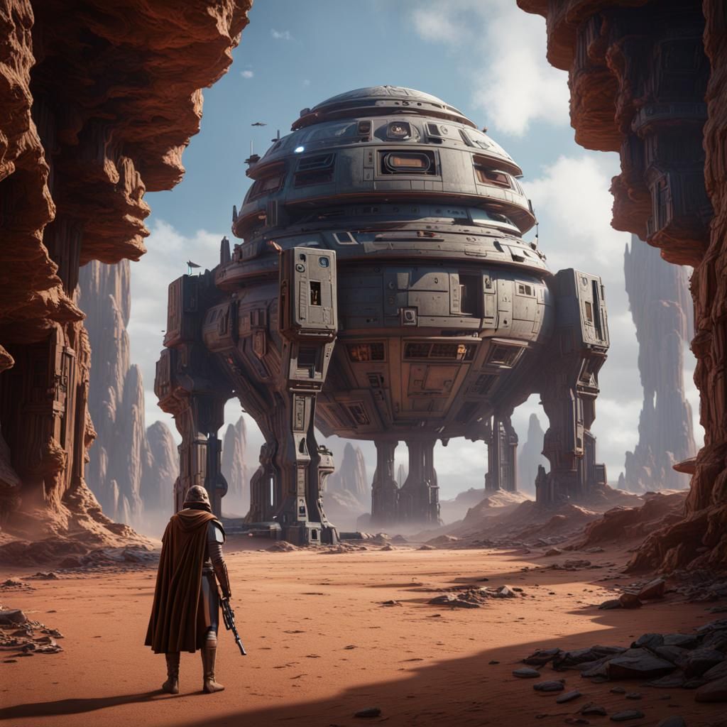 Cal Kestis Star Wars: Detailed Matte Painting