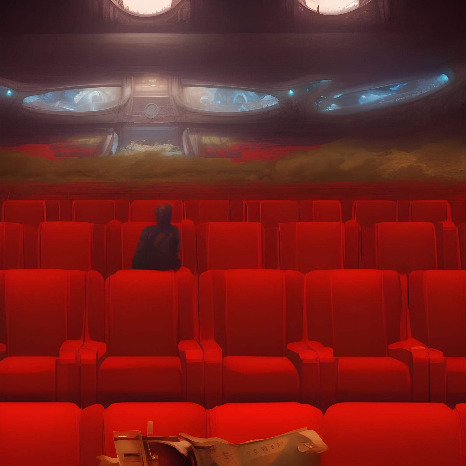 Epic Cinematic Movie Theater in Digital Matte Painting