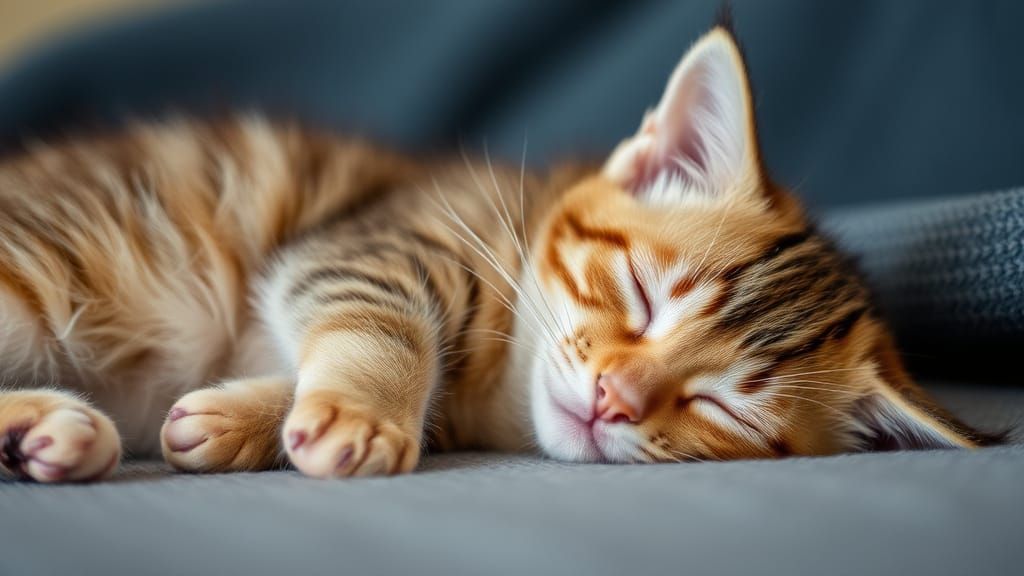 Sleeping kitten
