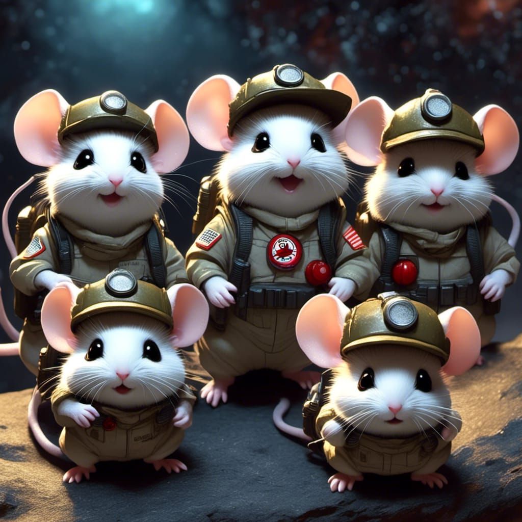 Ghostbusters as Mice Cartoon