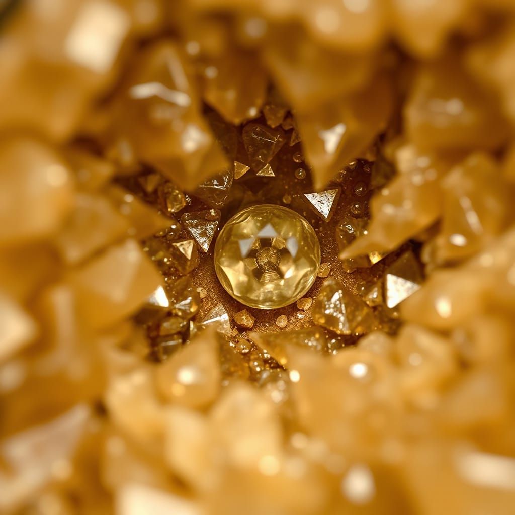 Macro view of a geode