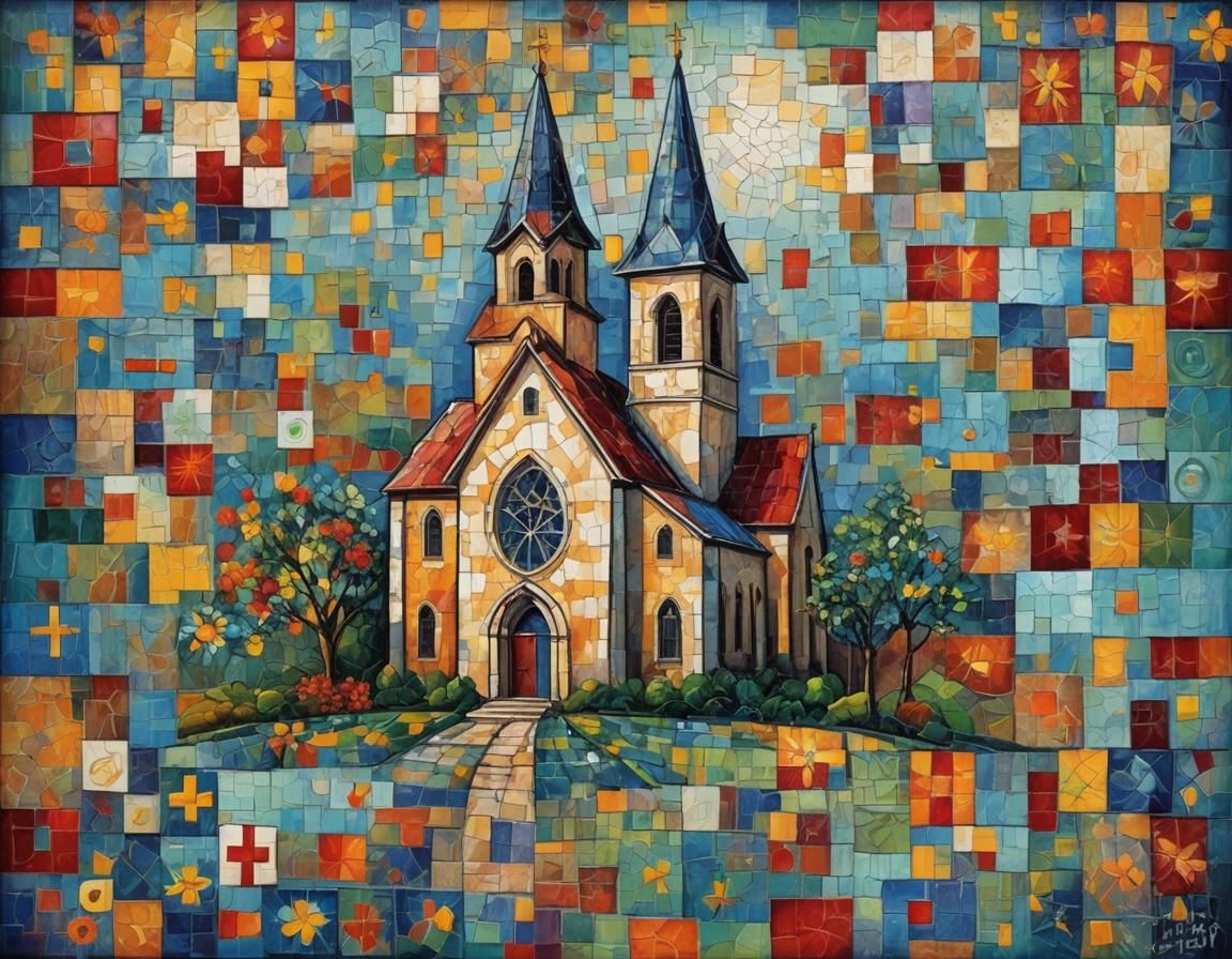 Mosaic Church of Hope in Neo-Impressionist Style
