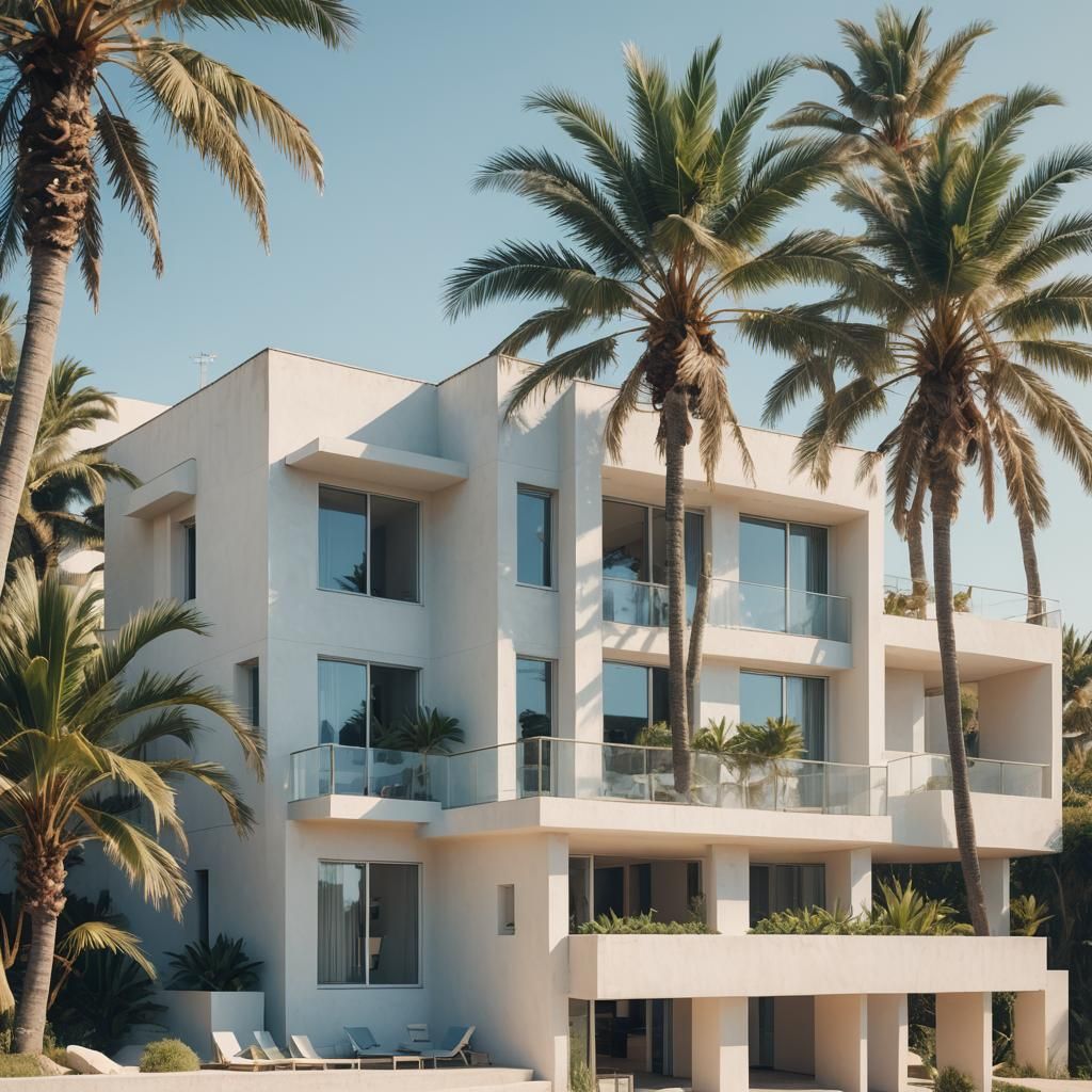 Beach House Reservation Page in Minimalist Style