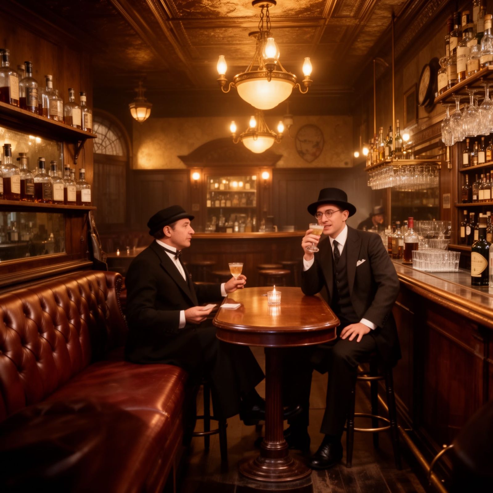 Authentic Prohibition Era Speakeasy Scene