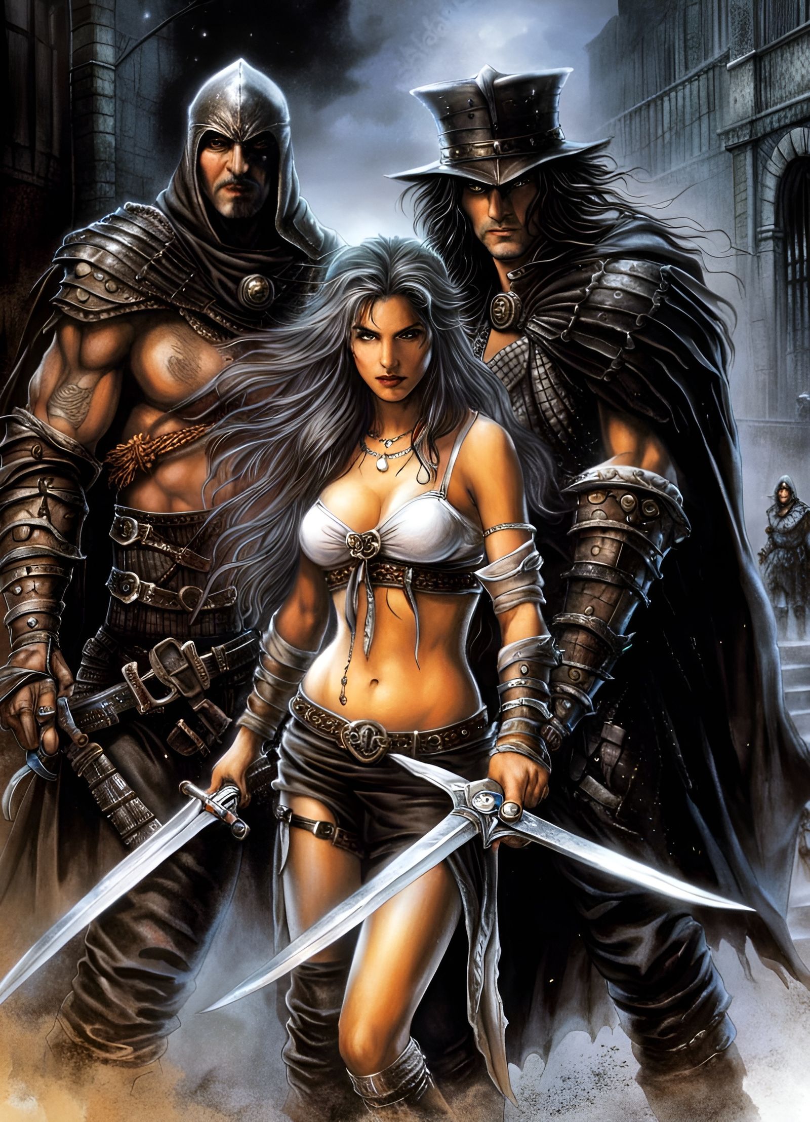 Adventuress in Peril: Dark Fantasy Illustration