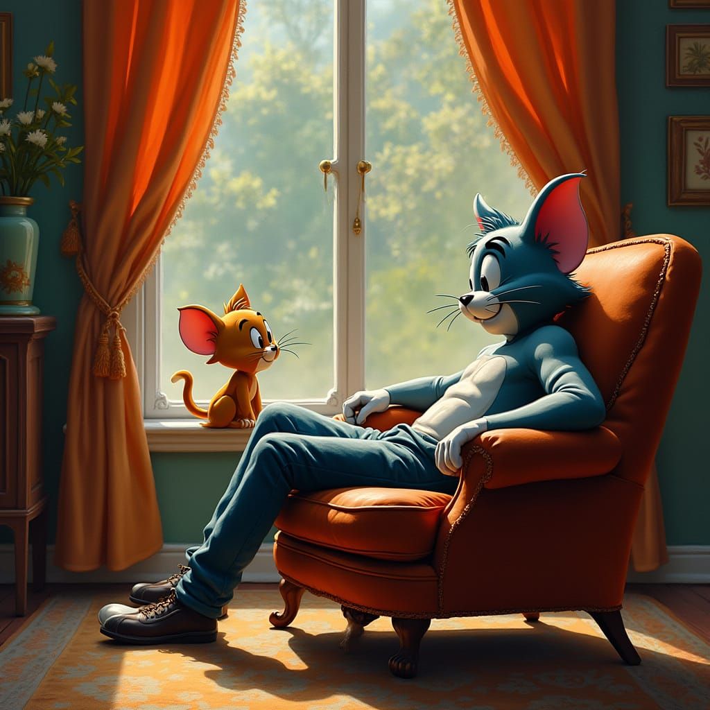 Tom and Jerry in Realistic Domestic Pursuit