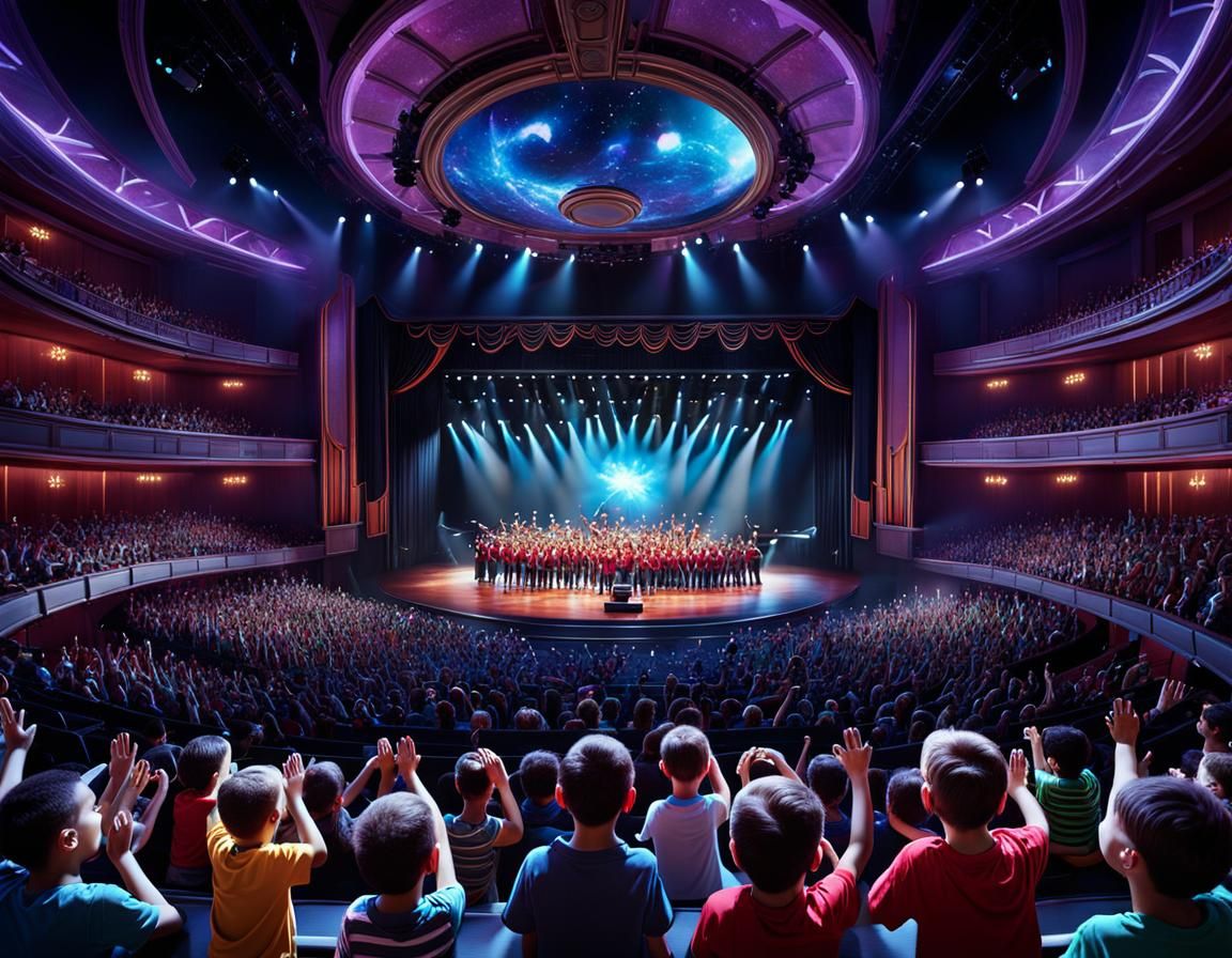 Joyful Children's Concert in a Fantastical Auditorium