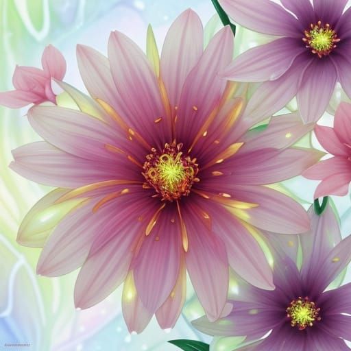 Exotic Flower in Fantastical Forest Concept Art