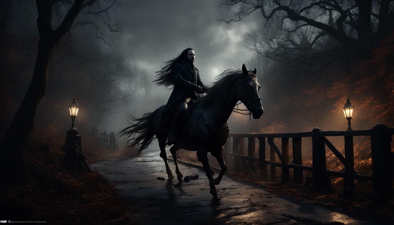 Ichabod Crane's Ghost Escapes in Haunted Forest