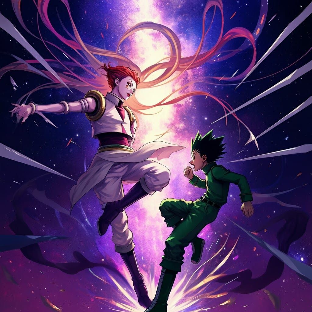 Hisoka and Gon Freecss