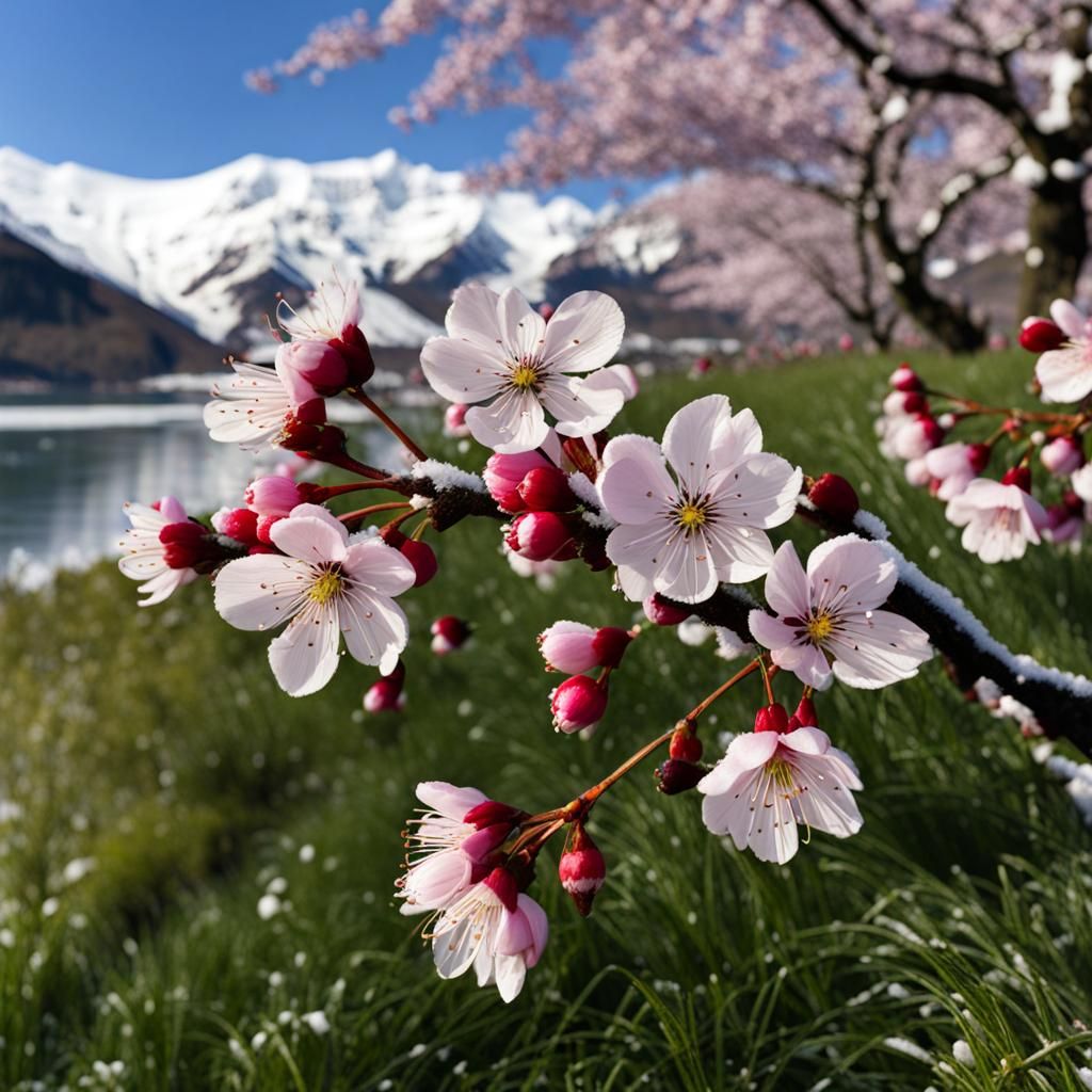 Cherry Blossoms from the Mountains