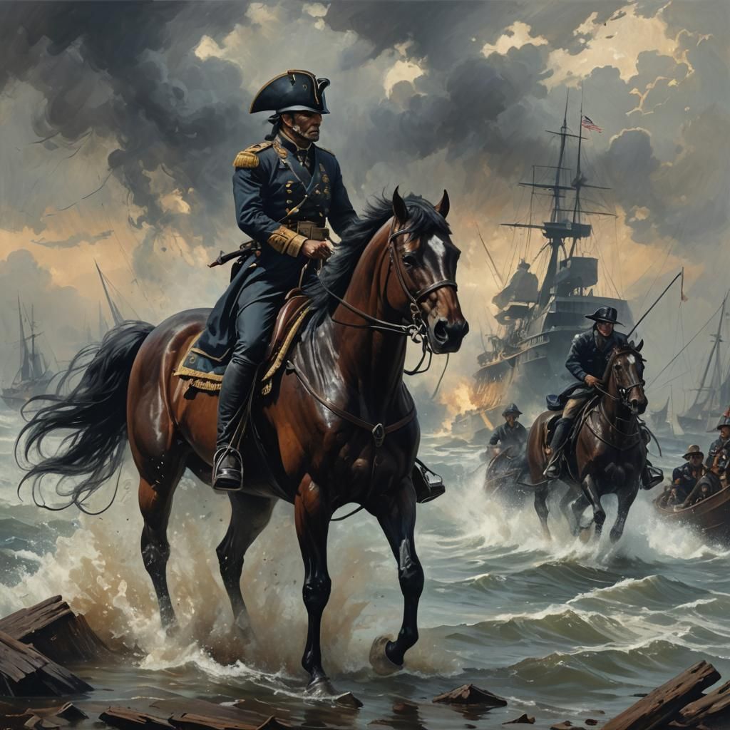 Sinister Man o' War, Greg Rutkowski Style