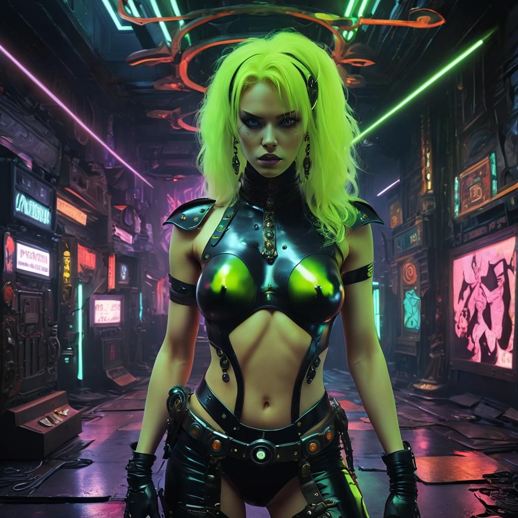 Evil Sorceress in Dark Fantasy Style