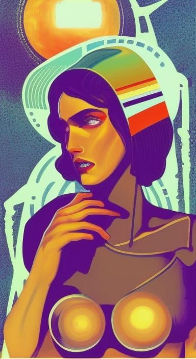 Retrofuturistic Non-Binary Transhumanist Summer Dream