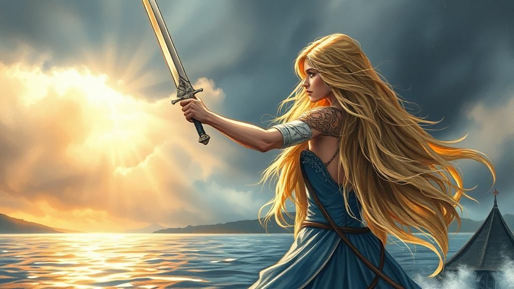 Lady of the Lake: Sword in Stormy Sky