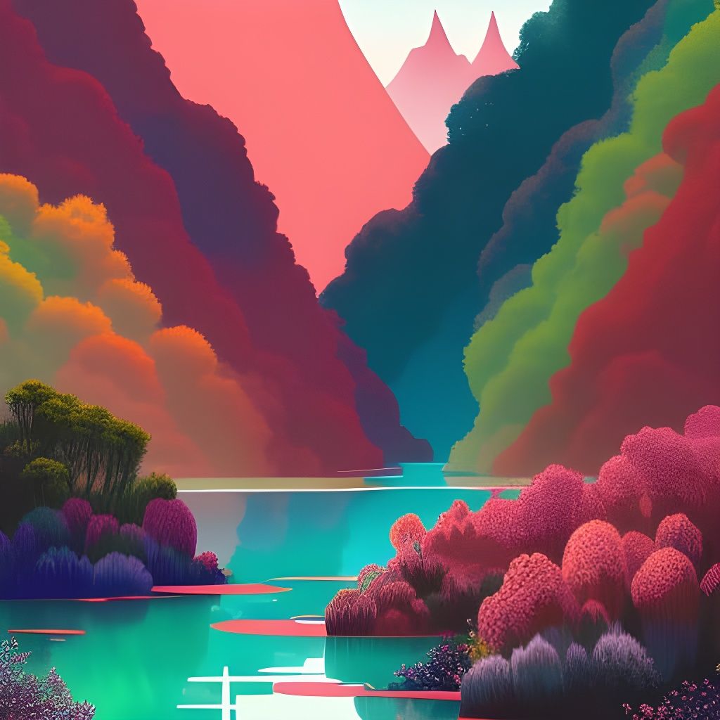 Desolate Landscape in Studio Ghibli Style