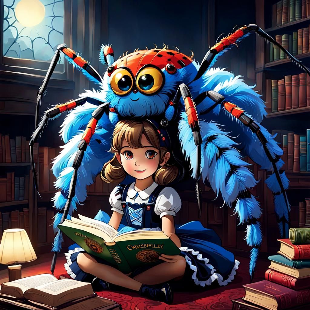 Little Miss Muffet and Friendly Spider: Fantasycore Illustra...