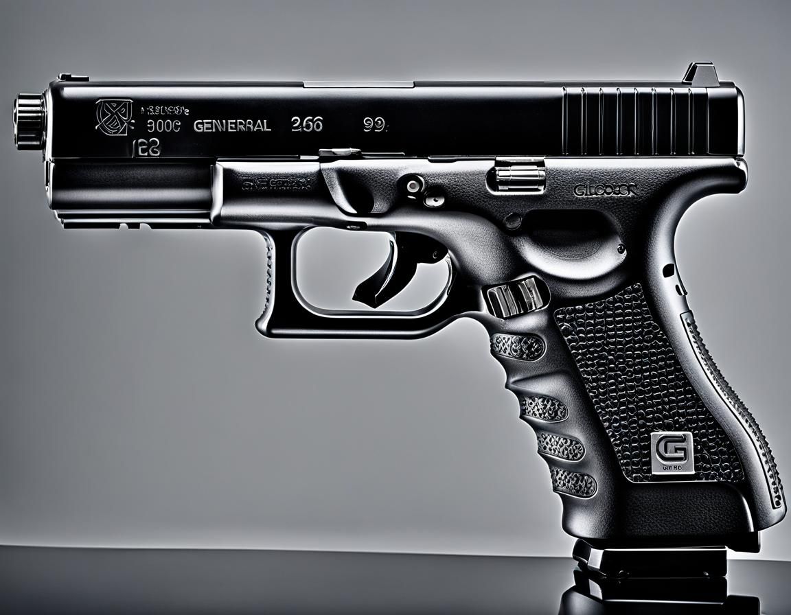 Fragile Glass Glock: A Modern Art Piece