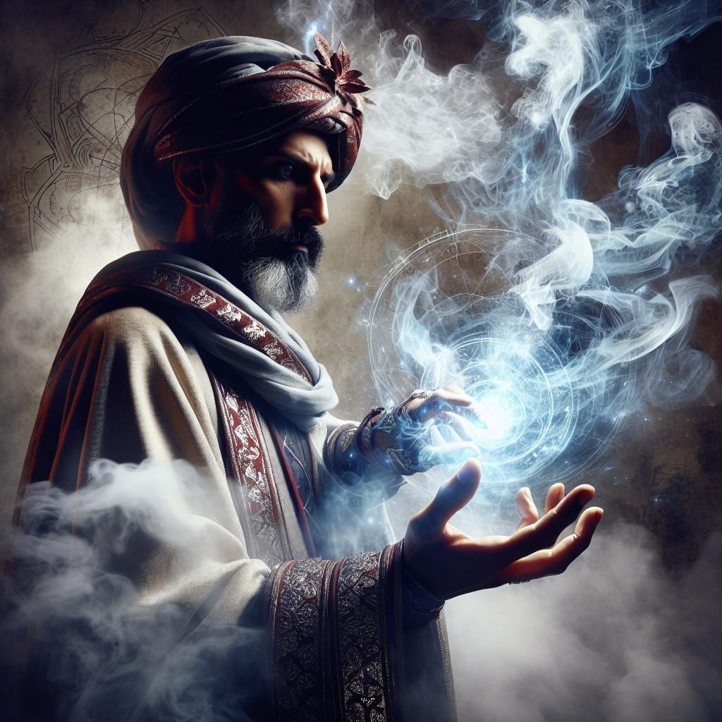 Enigmatic South Asian Mage Channels Arcane Magic