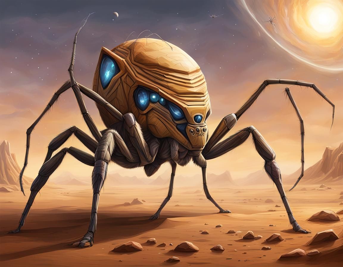 Alien Exoplanet: Speculative Xenobiology Concept Art