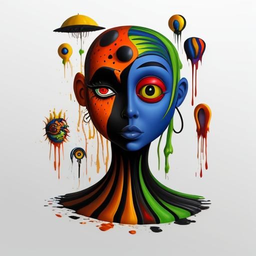 Surreal Matte Oil Painting in Dreamlike Style