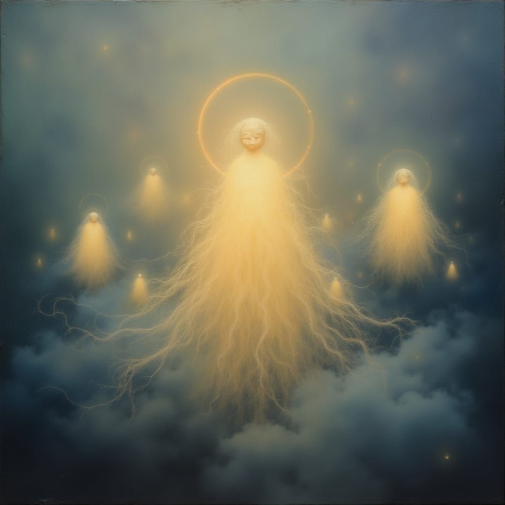 Ethereal Souls in Gentle Radiance