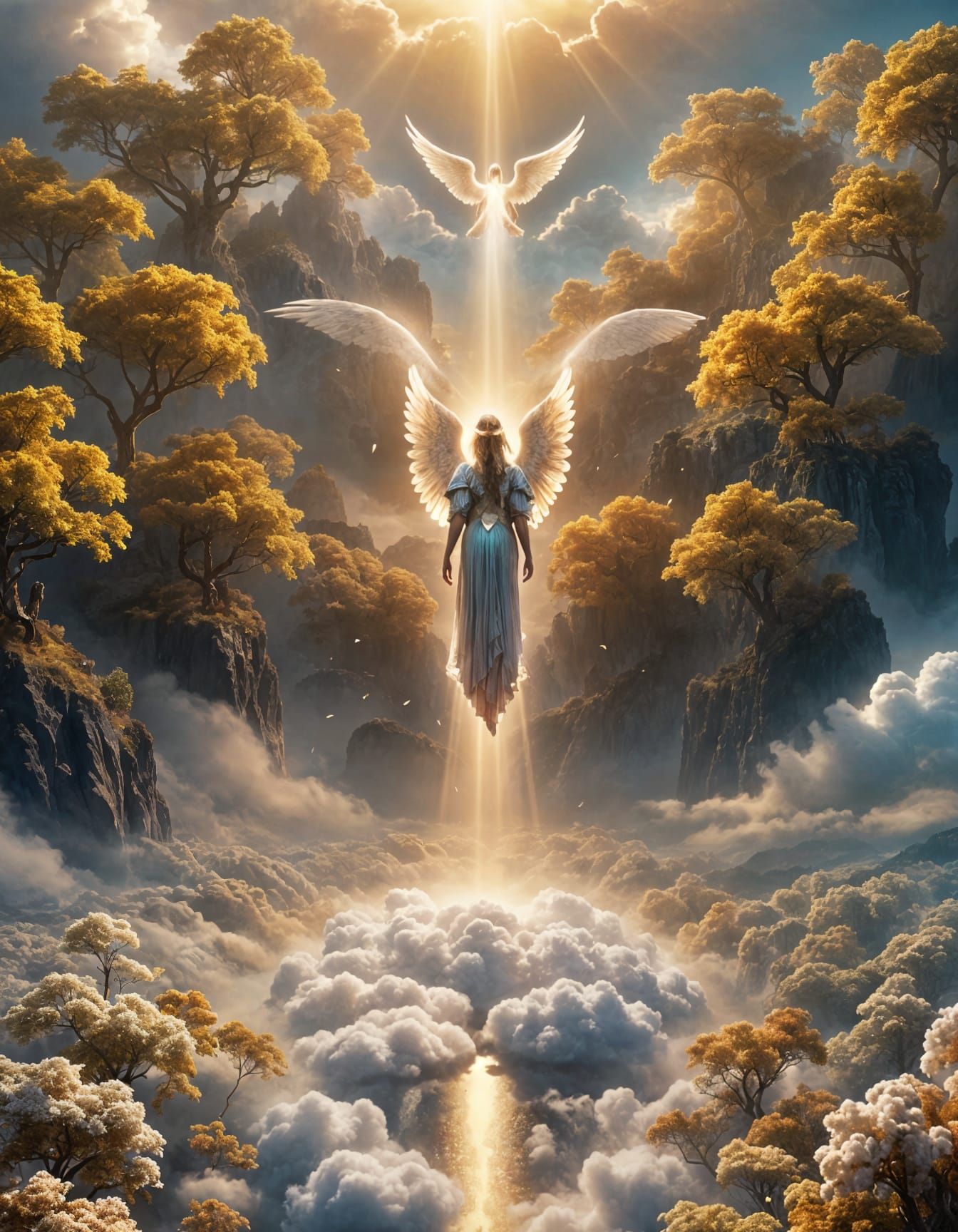 Celestial Realm in Vivid Colors