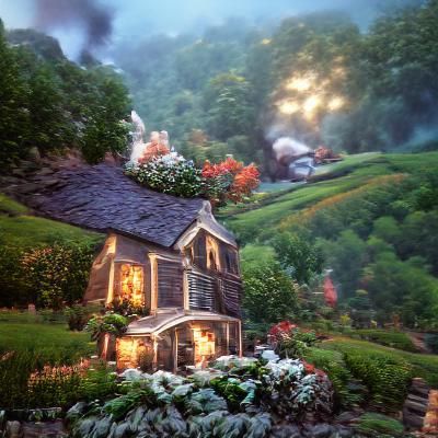 Idyllic Cottage on Hillside in Unreal Engine