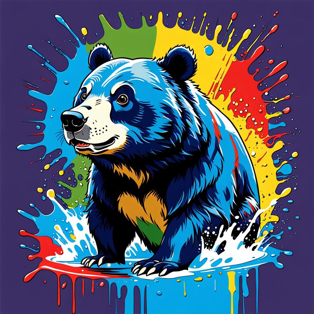 Baloo Bear Pop Art Screen Print