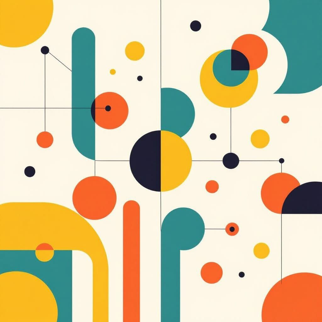 Abstract Loyalty Program Graphic with Vibrant Colors