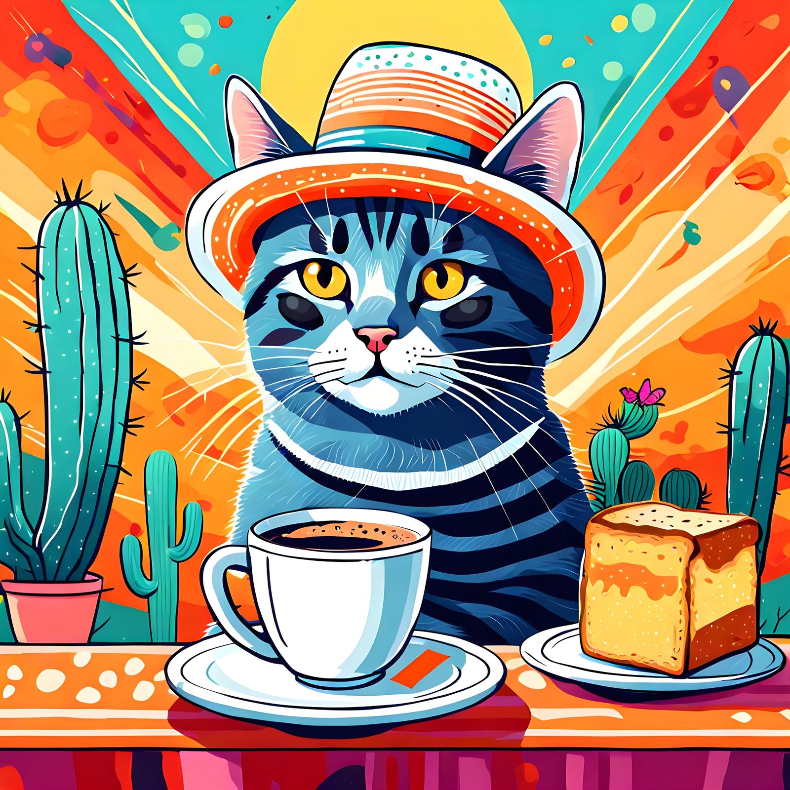 Humorous Puns: Cat Hat, Butterfly Toast, Prickly Coffee
