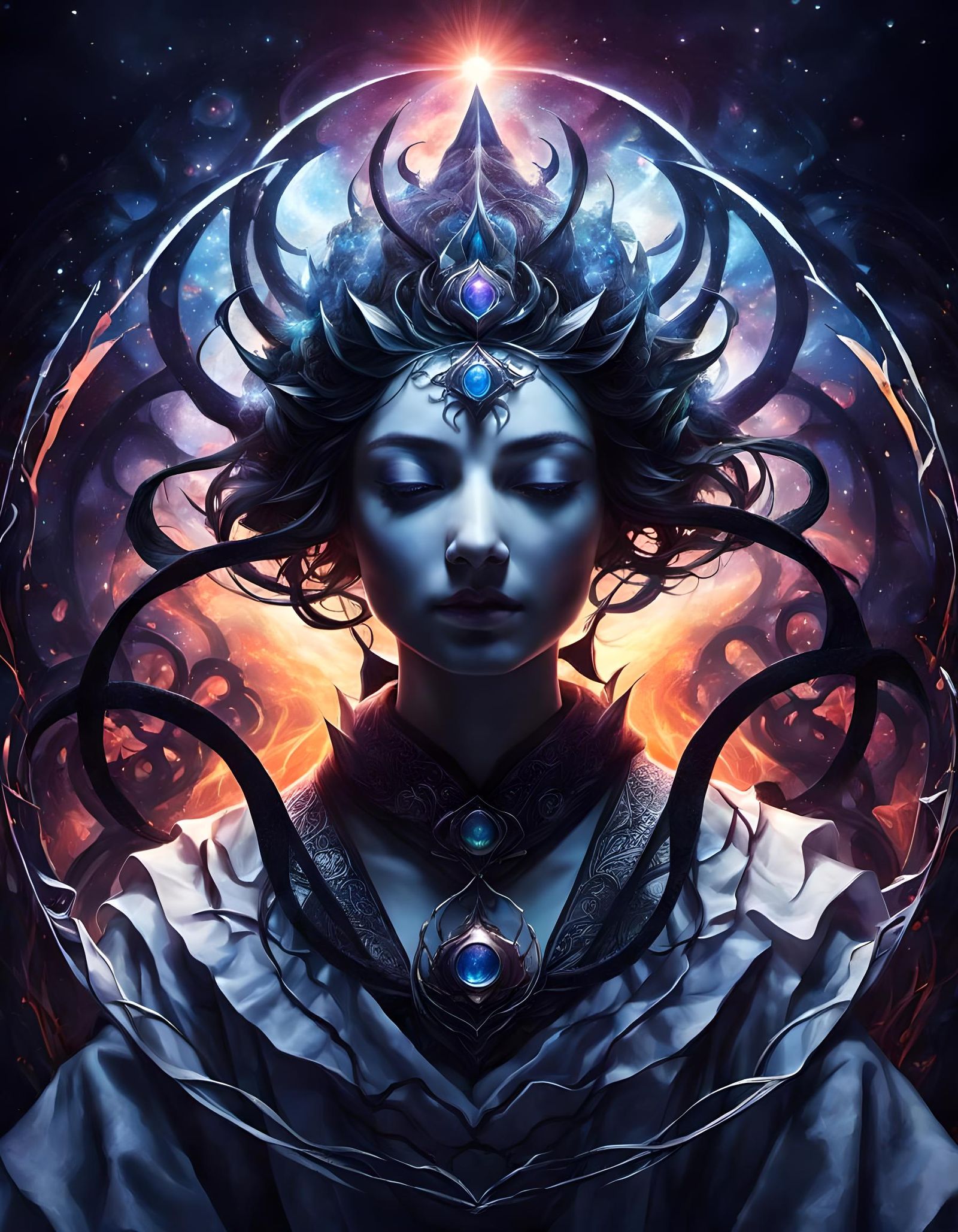 Abstract Mind Over Mantra with Ray Tracing