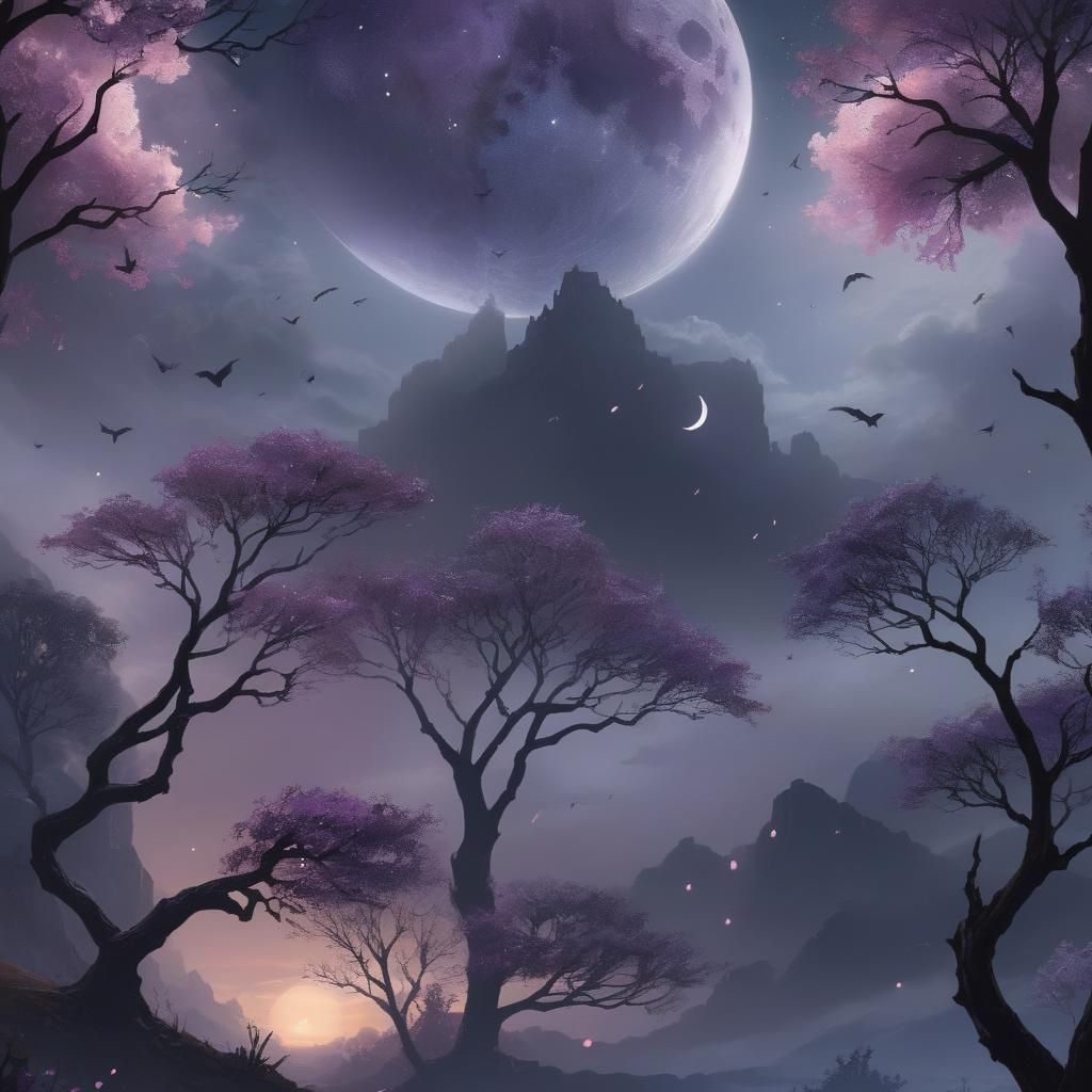 Ethereal Nightfall: A Vision of Freedom