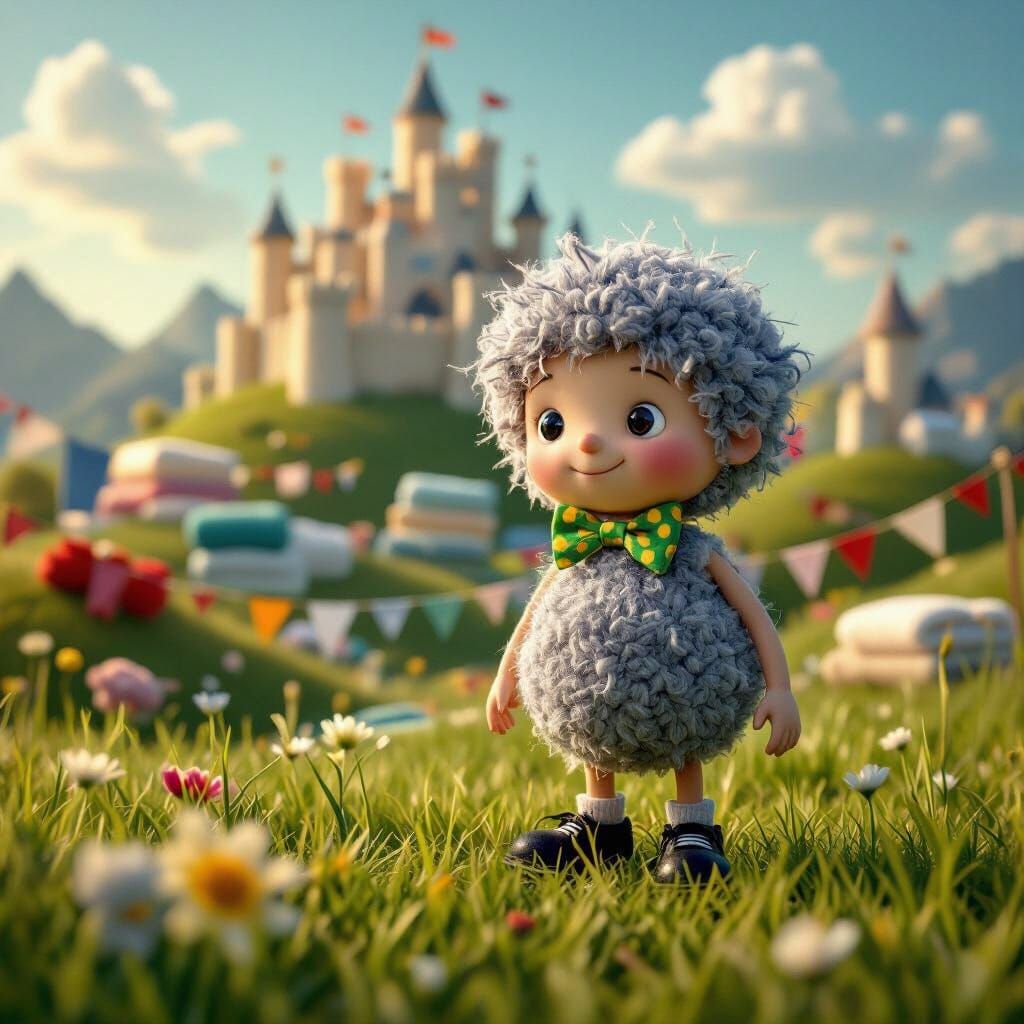 Linty in Laundry Kingdom: Vibrant Macro Photography