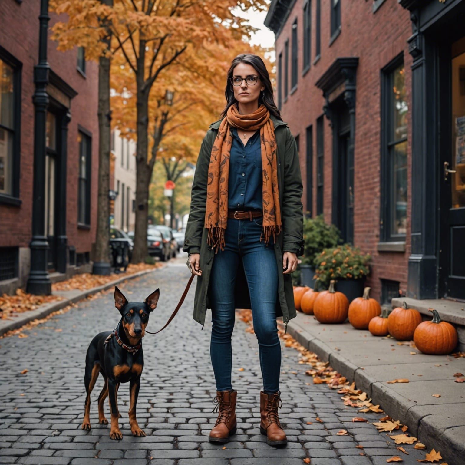 Autumn Evening Walk on Beacon Hill