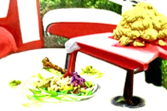 "I want my slaw!" "YOU HAVE YOUR SLAW, SIR!"