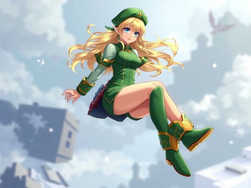 Floating Valkyrie Goddess in Kou Yoshinari Style