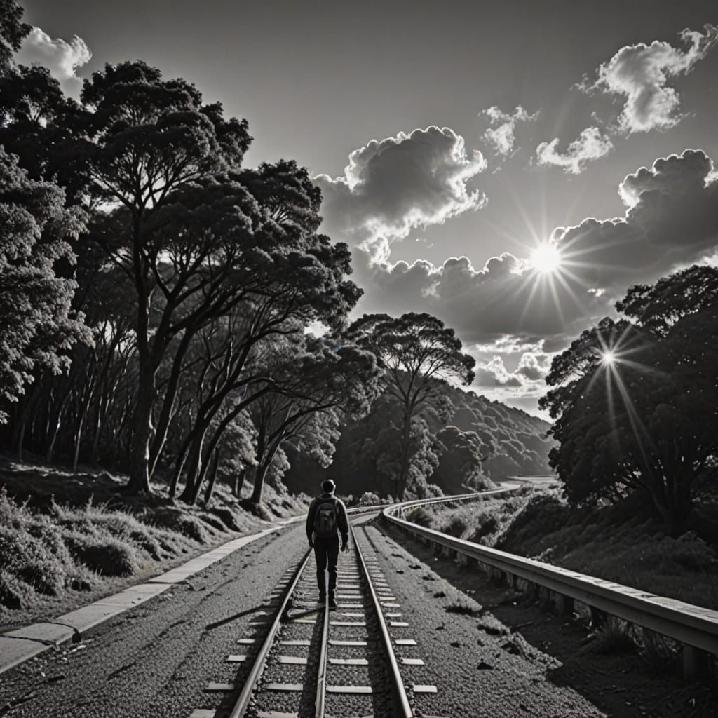 Abstract Transition Visualized in Dynamic Art Style