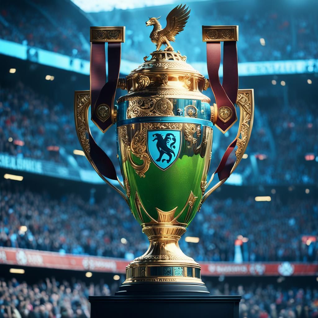 Cinematic Action Shot of a Trophy in New York